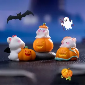 Halloween Micro Landscape Skeleton Miniatures Desktop Handicrafts Mummy Ornaments Home Office Desktop Pumpkin Decor